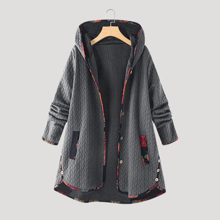 Mune | Women's Winter Coat Fleece Hooded Long Jacket