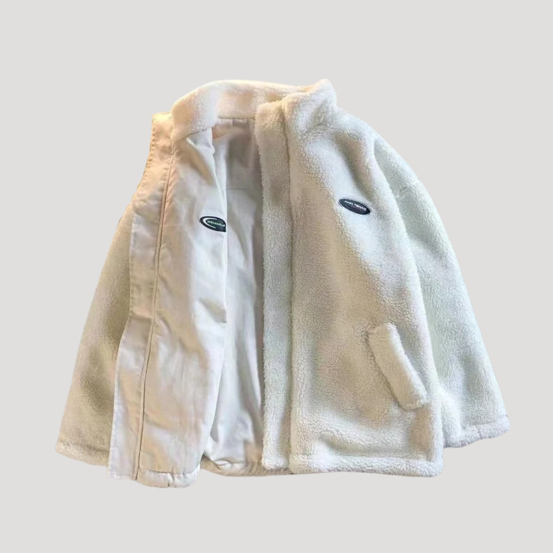 Mune | Women's reversible fleece jacket with heart motif