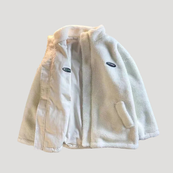 Mune | Women's reversible fleece jacket with heart motif