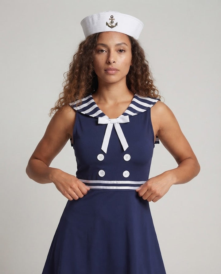 Women's sailor dress with elegant details Mune Fashion