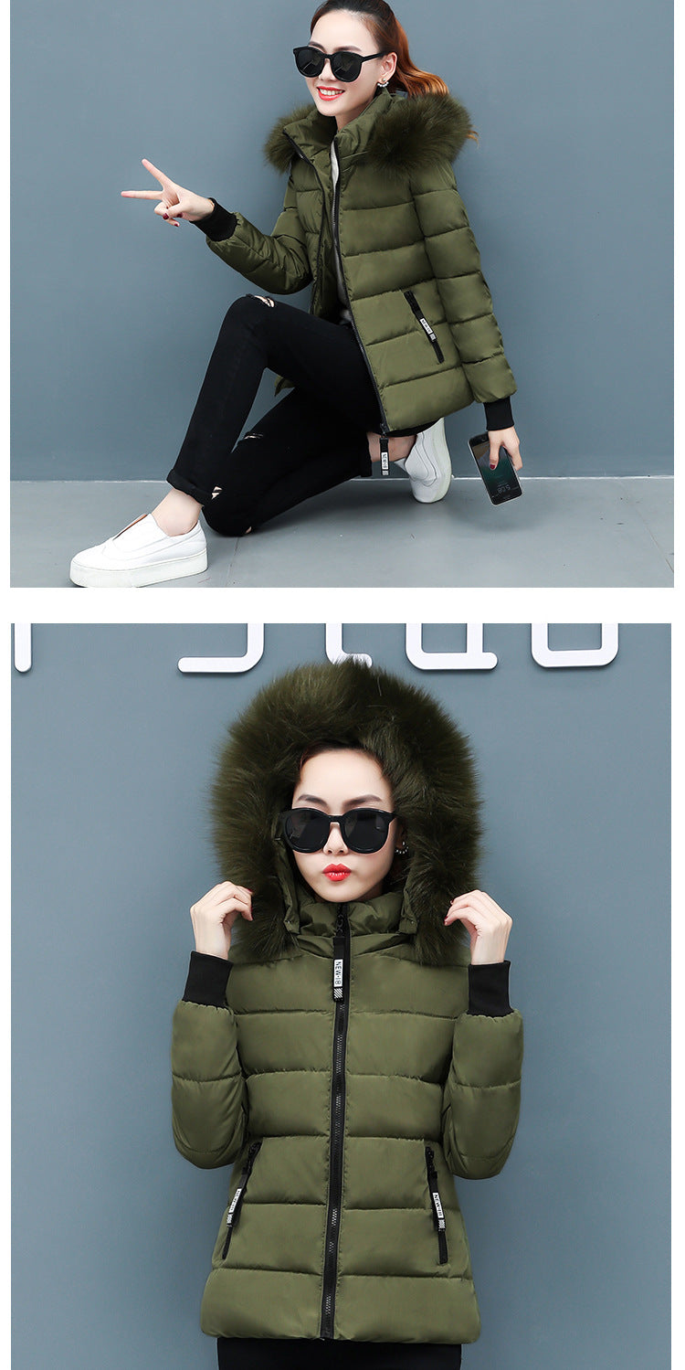 Women's winter jacket, short, tailored