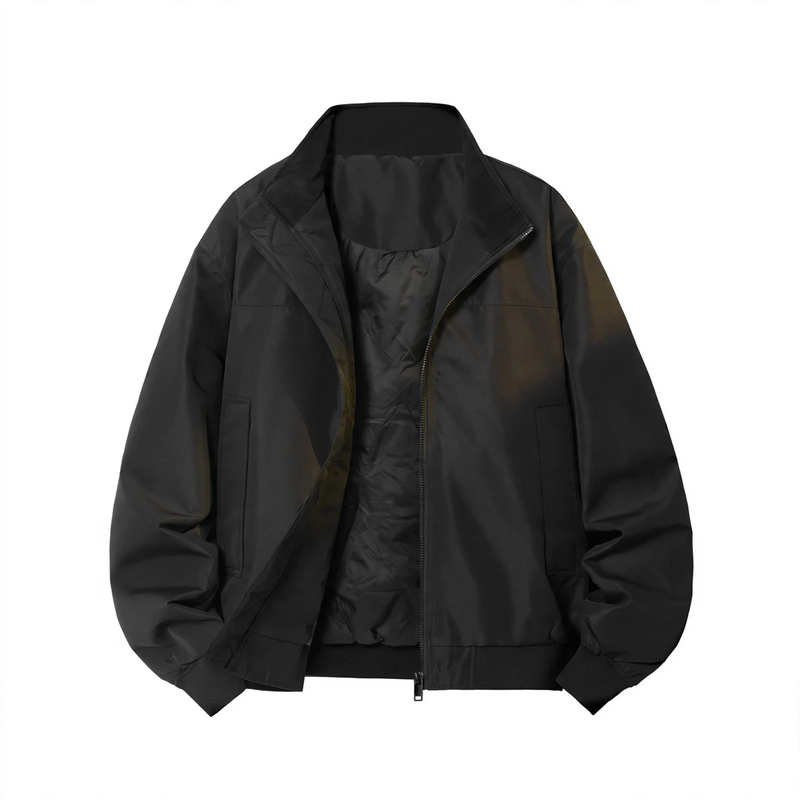 Padded men's bomber jacket made of down