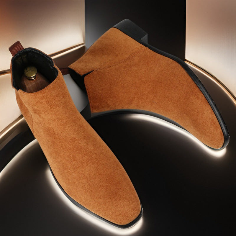 Men's Chelsea Boots with Side Zipper