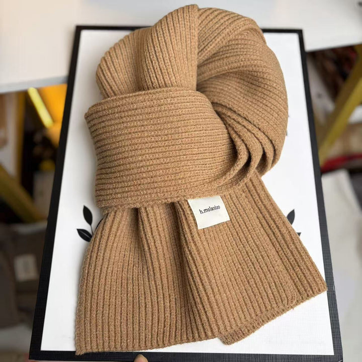 Knitted scarf, 20x160 cm, for autumn and winter