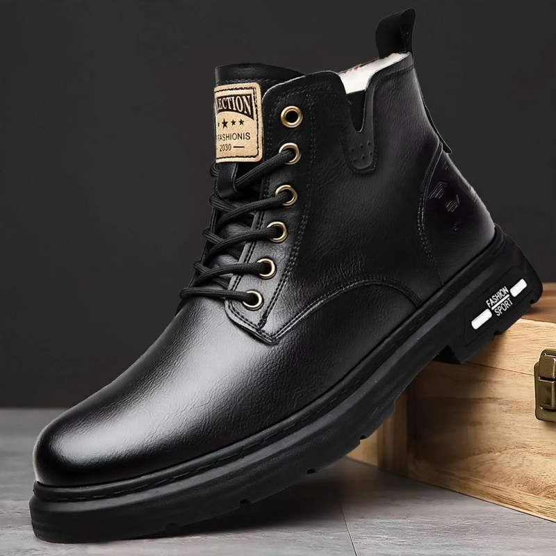Men's boots, lined, breathable, casual design