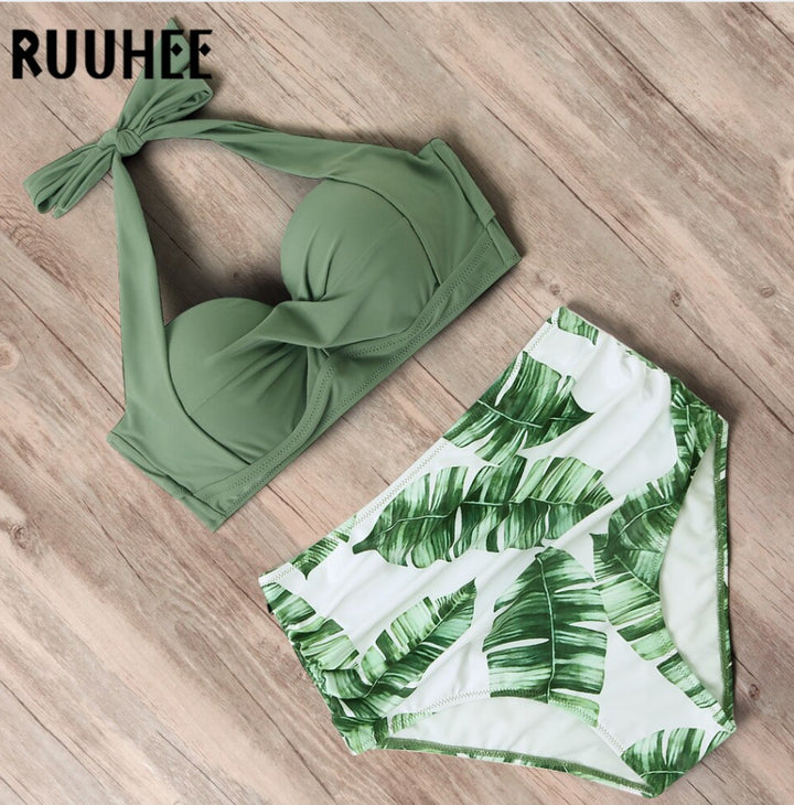 Ladies Fashionable Bikini with High-Cut Panties Mune Fashion