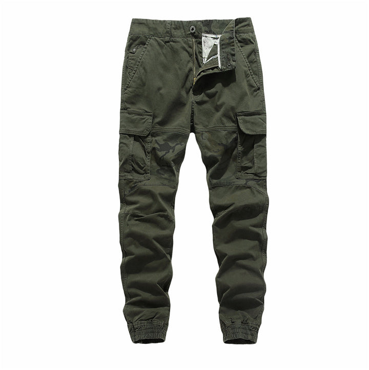 Men's cargo joggers with utility pockets, reinforced knee inserts & elastic hem Mune Fashion