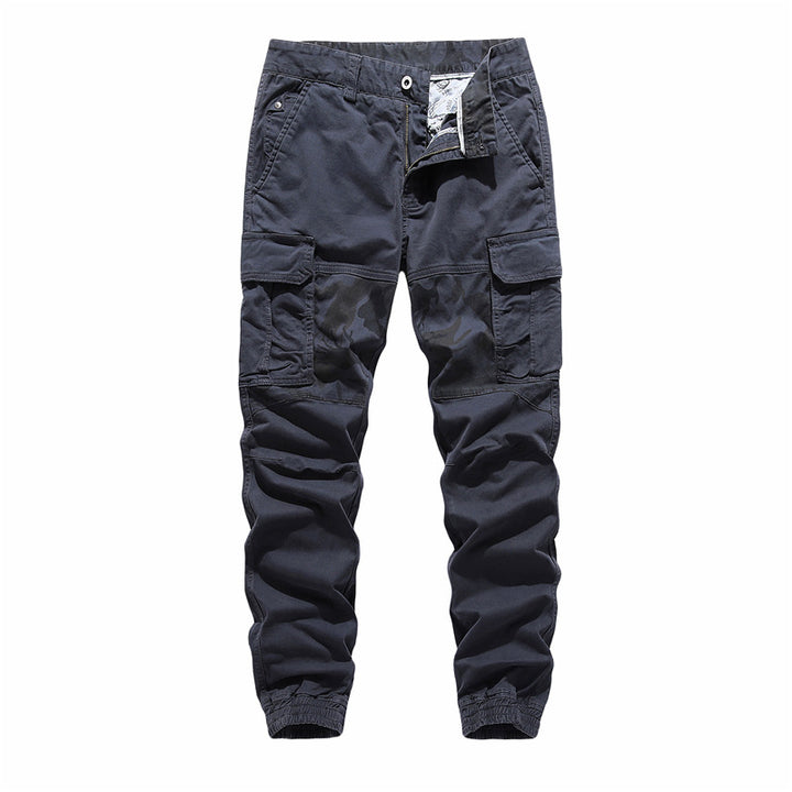 Men's cargo joggers with utility pockets, reinforced knee inserts & elastic hem Mune Fashion