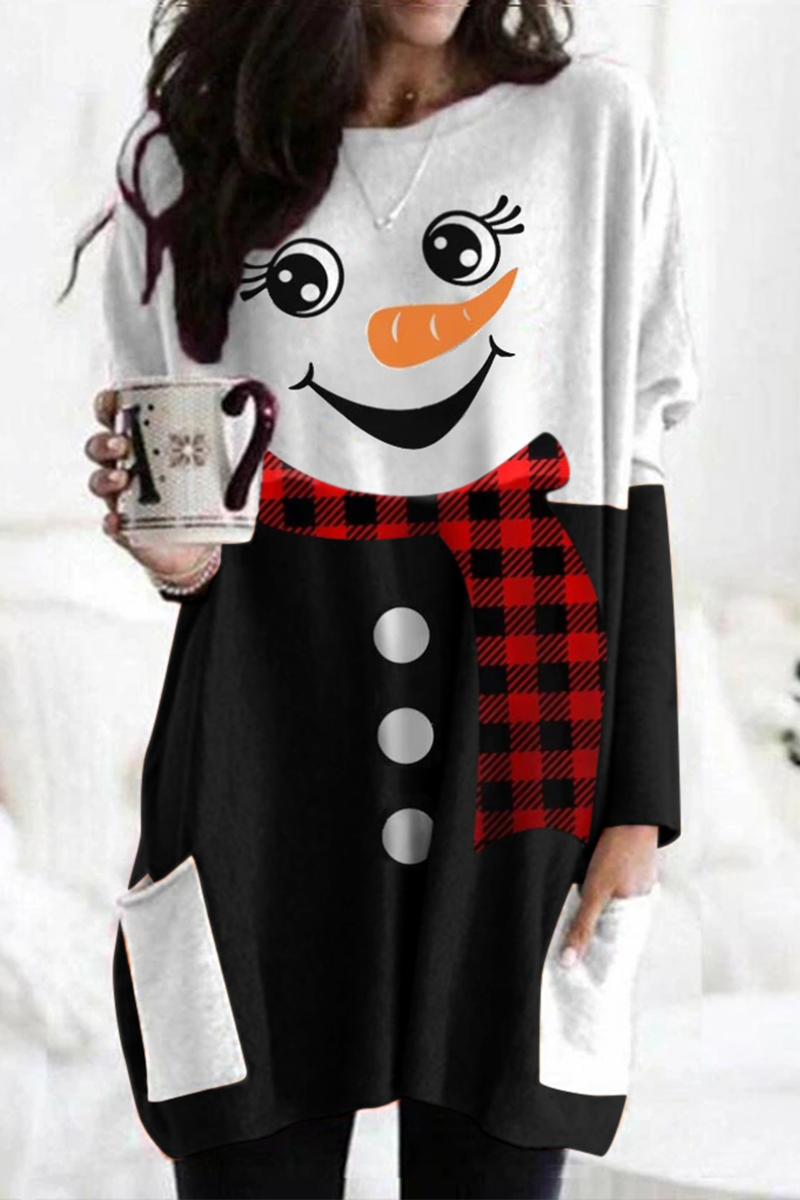 Mune | Christmas Day Casual Party Patchwork Print Elk Costumes (6 Colors)
