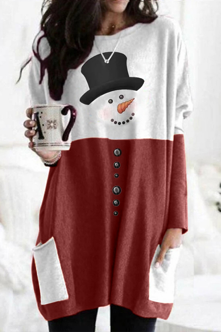 Mune | Christmas Day Casual Party Patchwork Print Elk Costumes (6 Colors)
