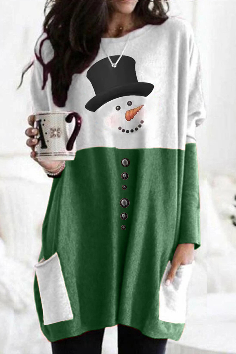Mune | Christmas Day Casual Party Patchwork Print Elk Costumes (6 Colors)