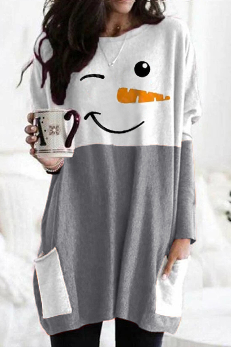 Mune | Christmas Day Casual Party Patchwork Print Elk Costumes (6 Colors)