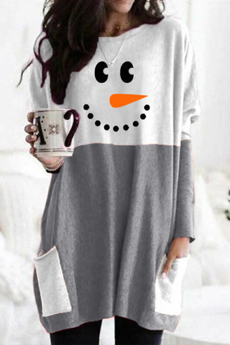 Mune | Christmas Day Casual Party Patchwork Print Elk Costumes (6 Colors)