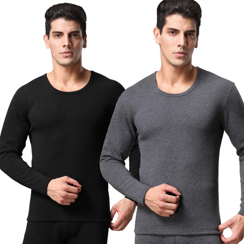 Thermo underwear set for men, round neck