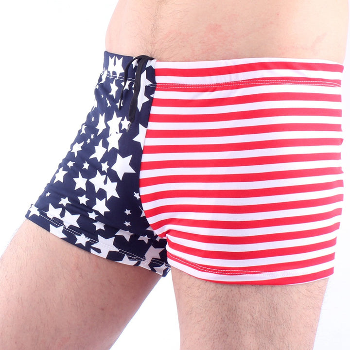 Men's swim shorts with asymmetrical design Mune Fashion