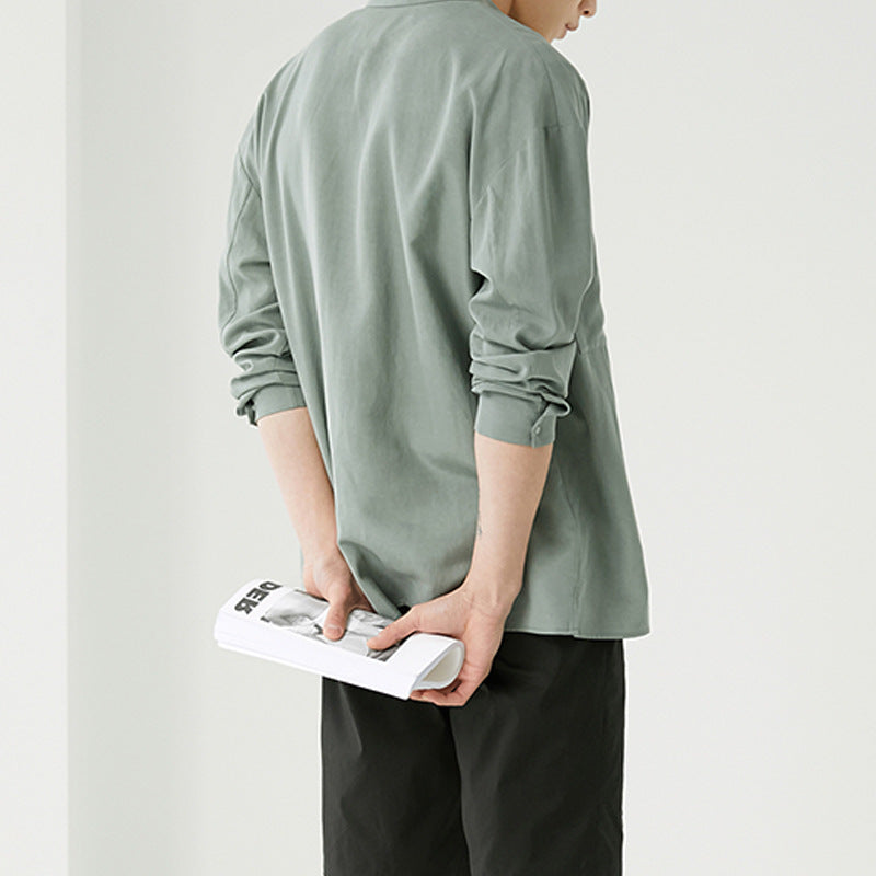 Men's overshirt made of cotton blend with chest pocket Mune Fashion