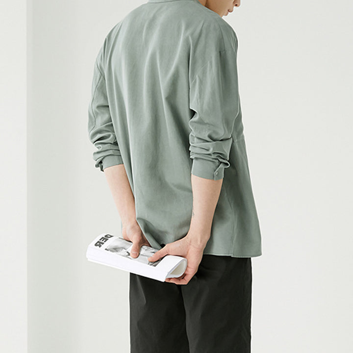Men's overshirt made of cotton blend with chest pocket Mune Fashion