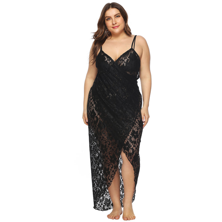 Women Transparent Lace Beach Dress Mune Fashion
