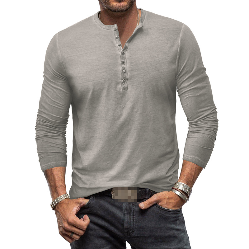 Mune Fashion - Henley shirt for men with long sleeves