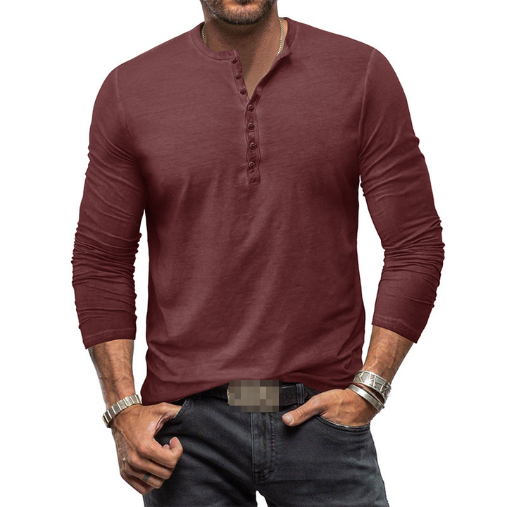 Mune Fashion - Henley shirt for men with long sleeves