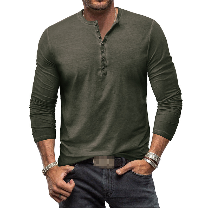 Mune Fashion - Henley shirt for men with long sleeves