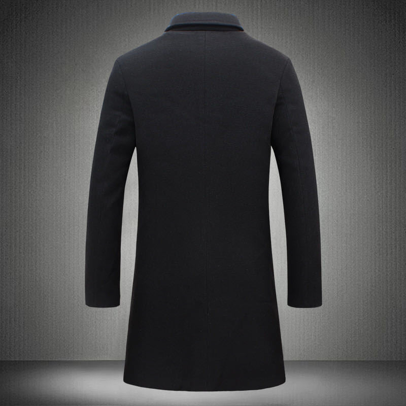 Men's slim short coat with stand-up collar and elegant button placket Mune Fashion