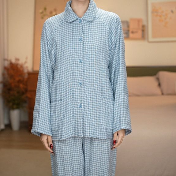 Unisex-house suit, 4-layer cotton gauze, soft