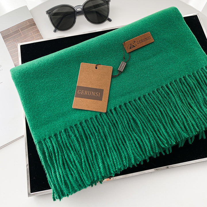 Solid color scarf made of cashmere imitation, 70x200cm