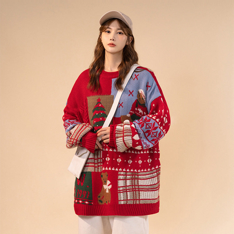 Christmas sweater for men with bear motif