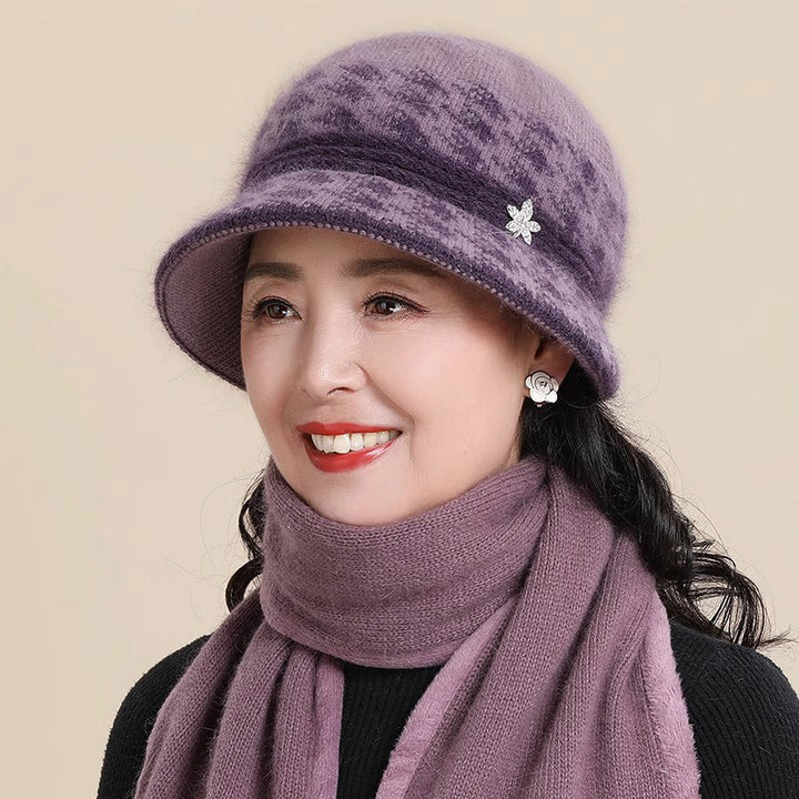 Knitted hat for women, warm winter accessory