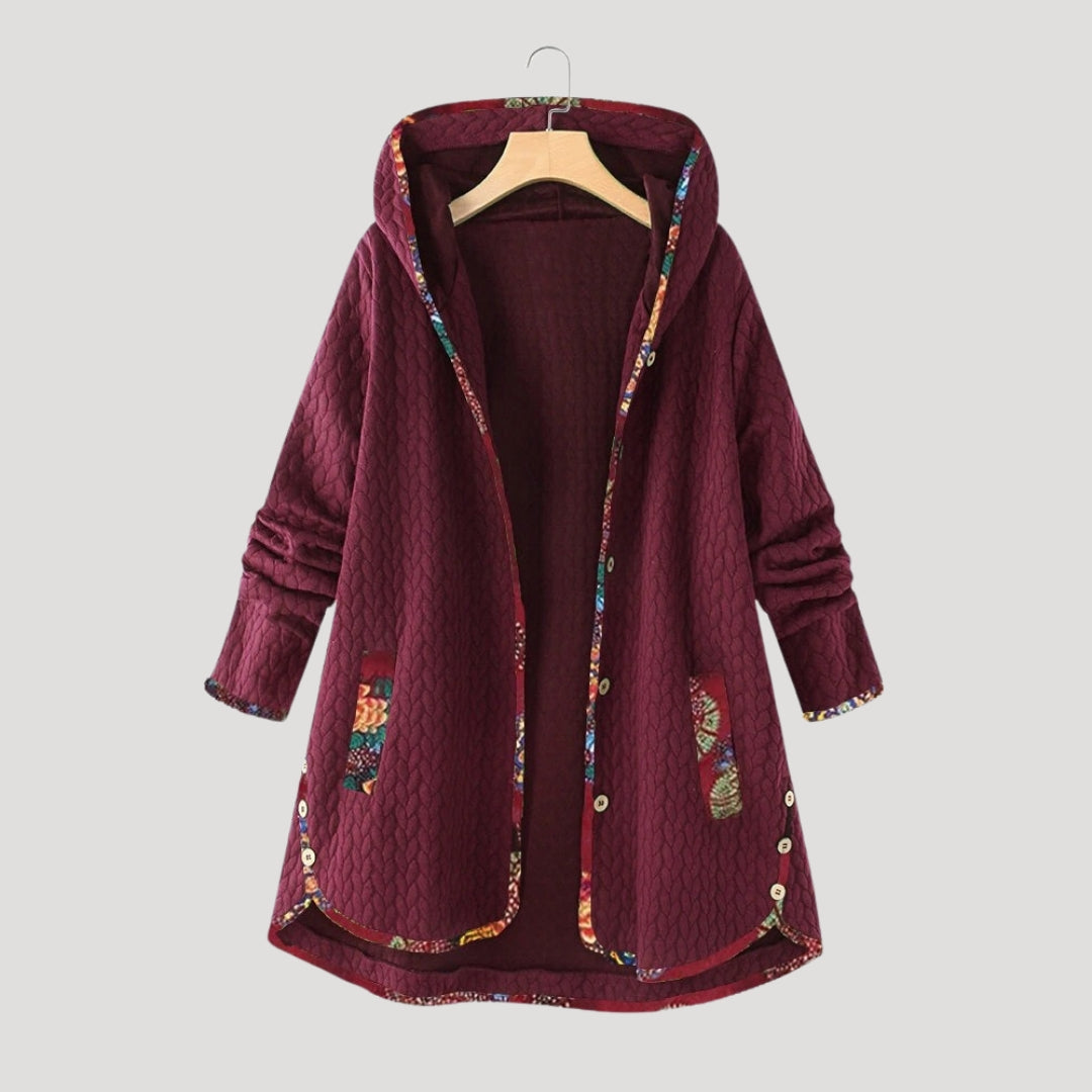 Mune | Women's Winter Coat Fleece Hooded Long Jacket
