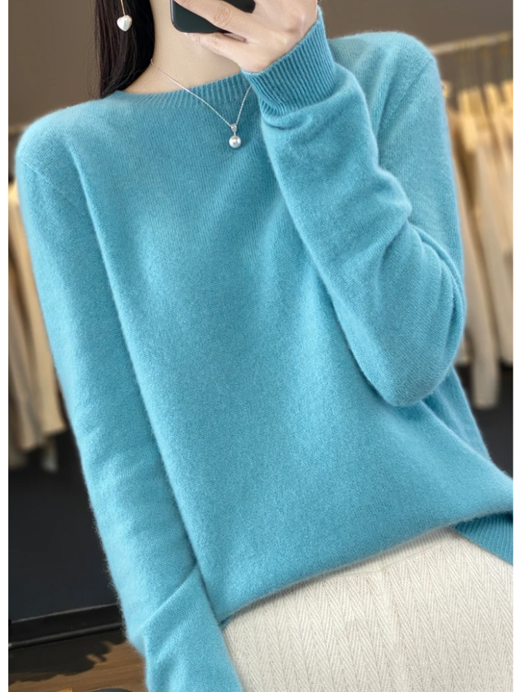 Mune | Cashmere Sweater Women Round Neck Soft and Elegant Knit Sweater