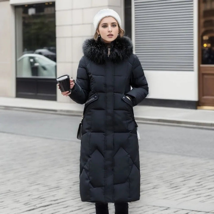 Mune | Long Winter Coat with Fur Hood