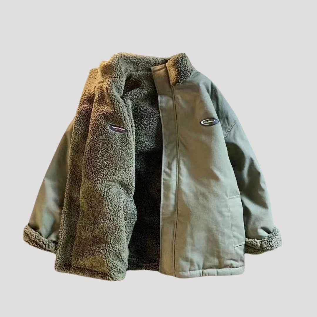 Mune | Women's reversible fleece jacket with heart motif