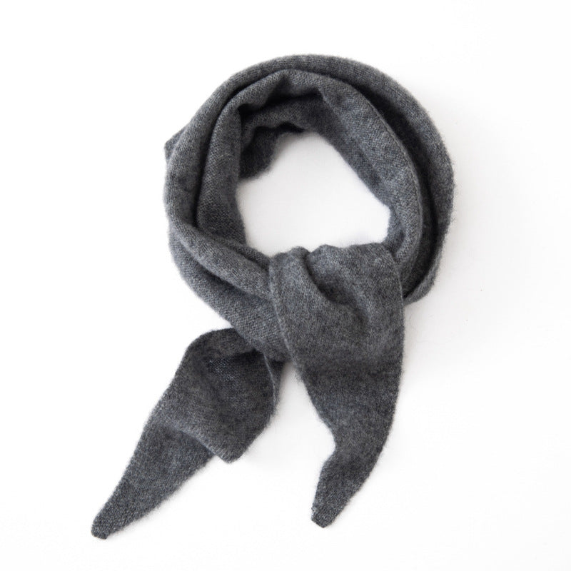 Triangle scarf made of cashmere imitation, warming, 100x33 cm