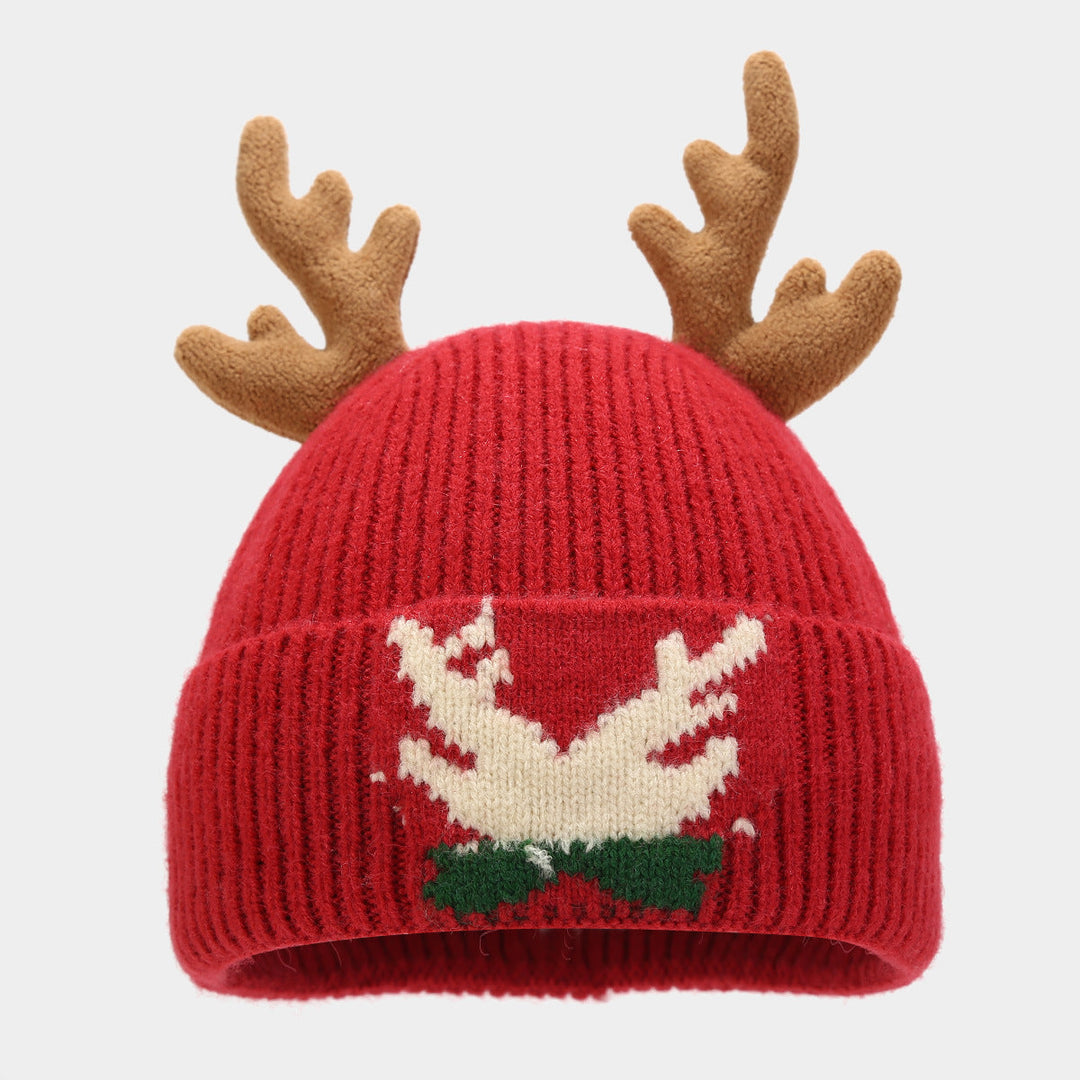 Mune | Christmas Reindeer Antlers Scarf Hat Gloves Three-Piece Set (3 Colors)