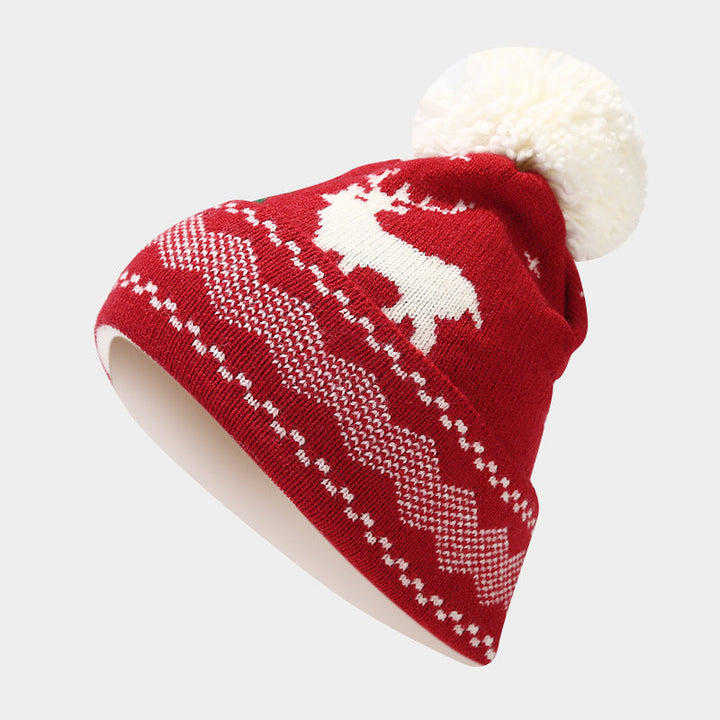 Mune | Christmas Reindeer Pattern Hat Scarf Gloves Set (6 Colors)