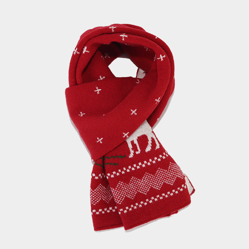 Mune | Christmas Reindeer Pattern Hat Scarf Gloves Set (6 Colors)