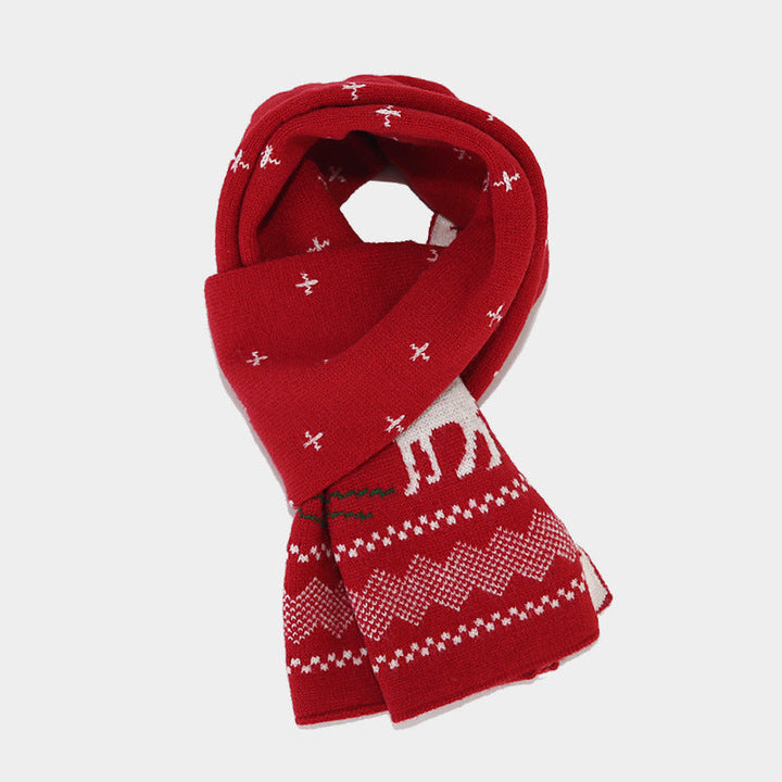 Mune | Christmas Reindeer Pattern Hat Scarf Gloves Set (6 Colors)