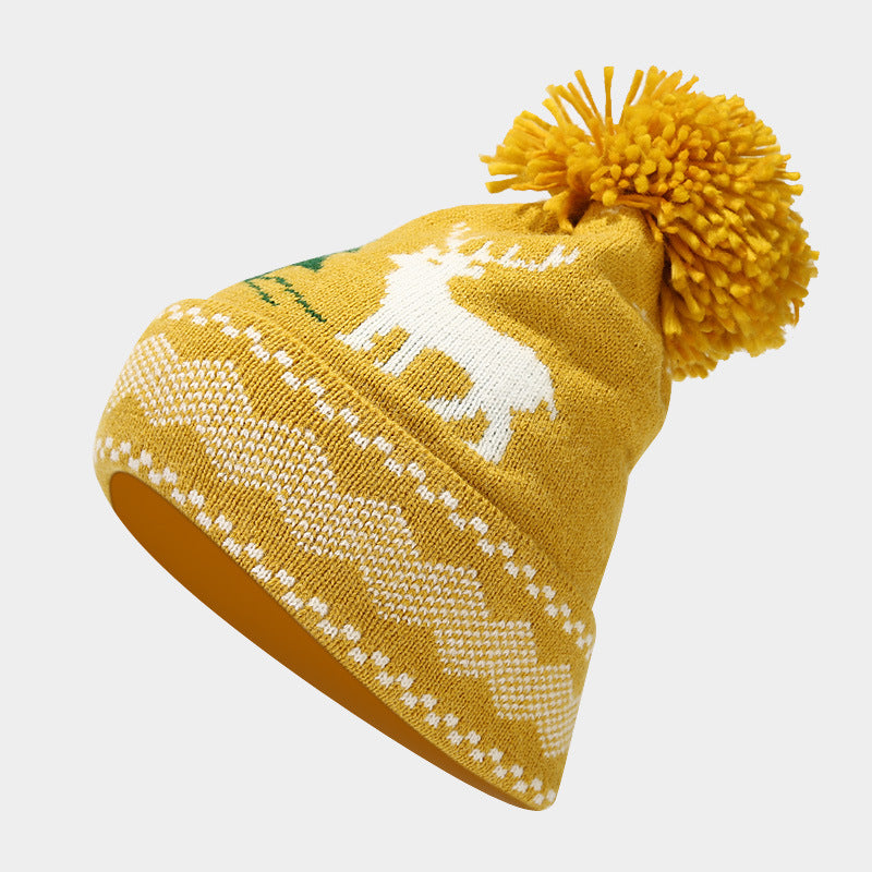 Mune | Christmas Reindeer Pattern Hat Scarf Gloves Set (6 Colors)