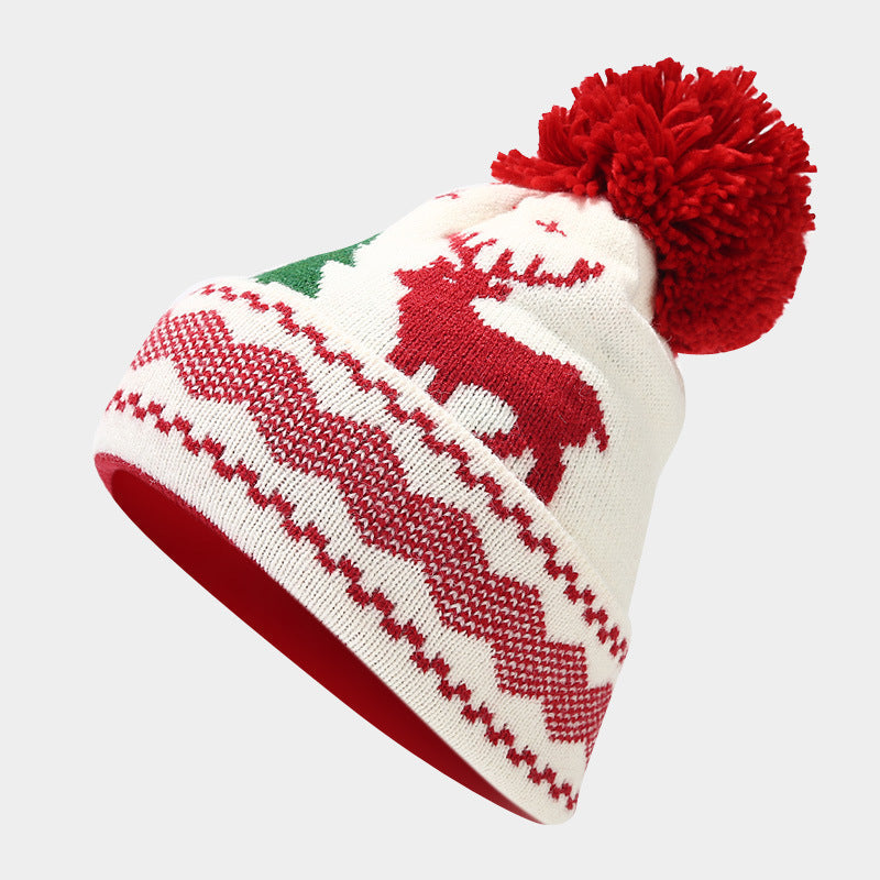 Mune | Christmas Reindeer Pattern Hat Scarf Gloves Set (6 Colors)
