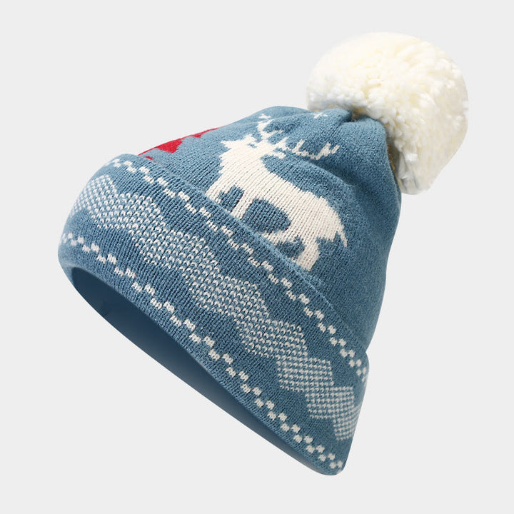 Mune | Christmas Reindeer Pattern Hat Scarf Gloves Set (6 Colors)