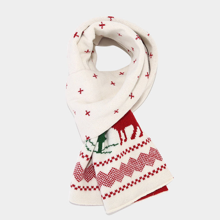 Mune | Christmas Reindeer Pattern Hat Scarf Gloves Set (6 Colors)