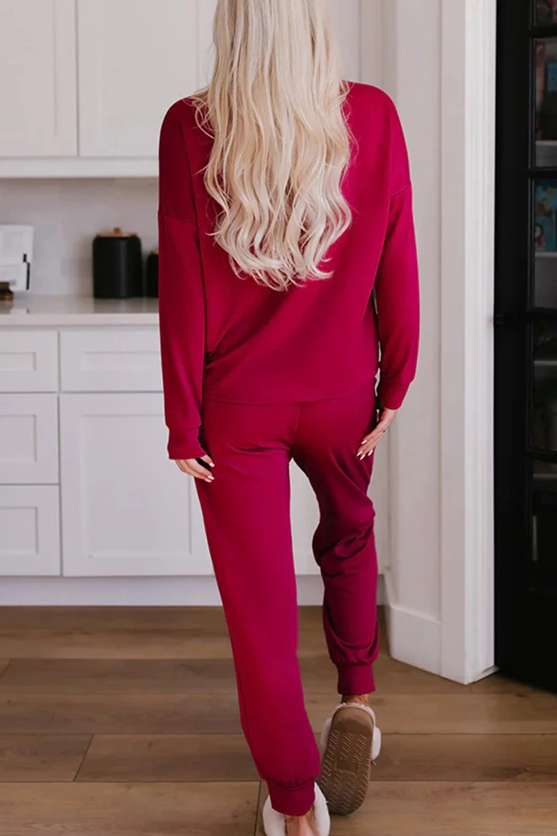 Mune | Casual Party Santa Christmas Tree Candy Sequins Lace O-Neck Long Sleeve Two Pieces (3 Colors)