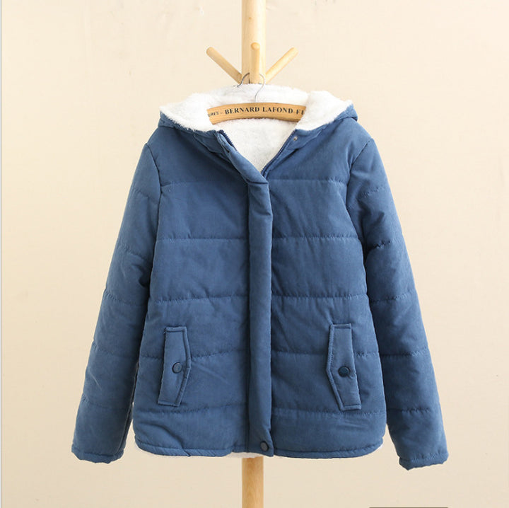 Women Padded Winter Jacket with Teddy Lining and Hood Mune Fashion