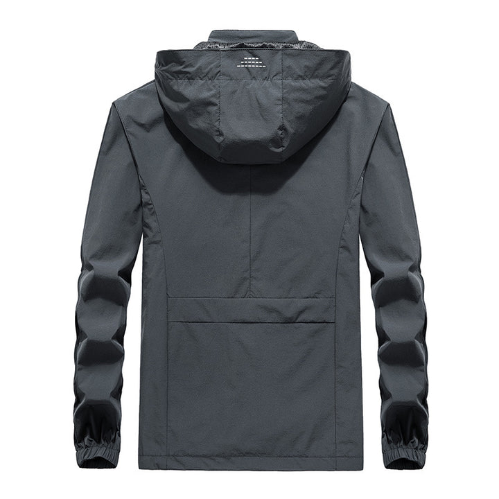 Men's Performance Softshell Jacket with Hood, Sealed Zippers and Reflective Sleeve Inserts Mune Fashion