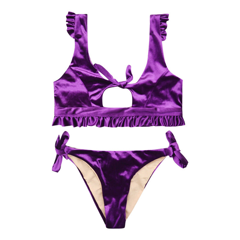 Women's bikini set with subtle cut-out and ruffle details Mune Fashion