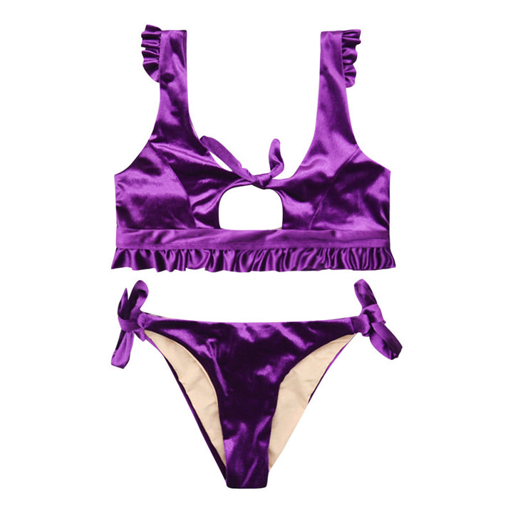 Women's bikini set with subtle cut-out and ruffle details Mune Fashion