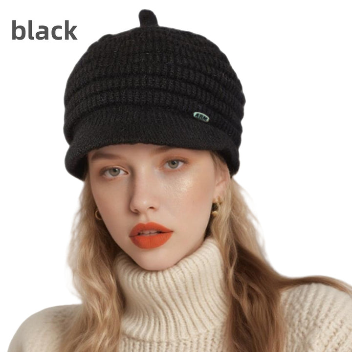 Women's Set: Knitted Beanie and Scarf for Winter