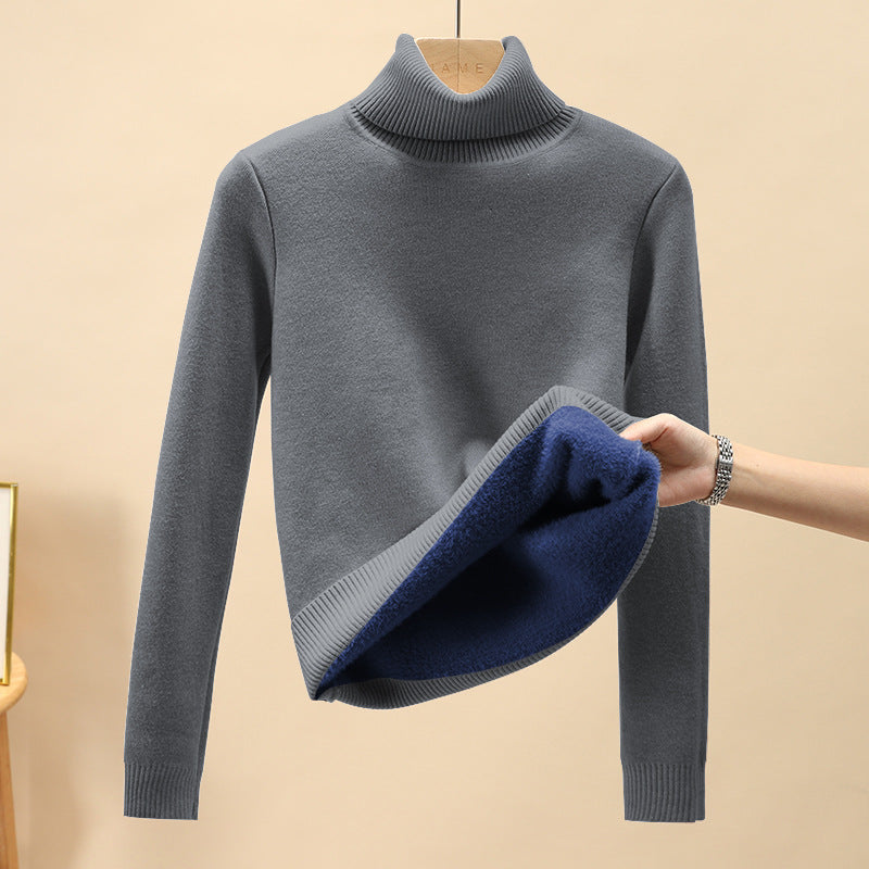 Men's turtleneck sweater, lined, warm